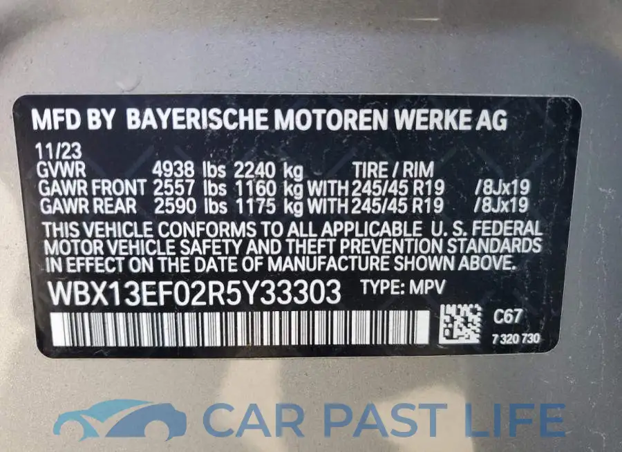 WBX13EF02R5Y33303# 12