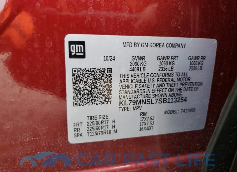 KL79MNSL7SB113254# 12
