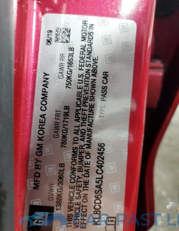 KL8CD6SA5LC402456# 12