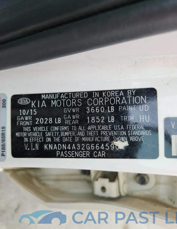 KNADN4A32G6645904# 12