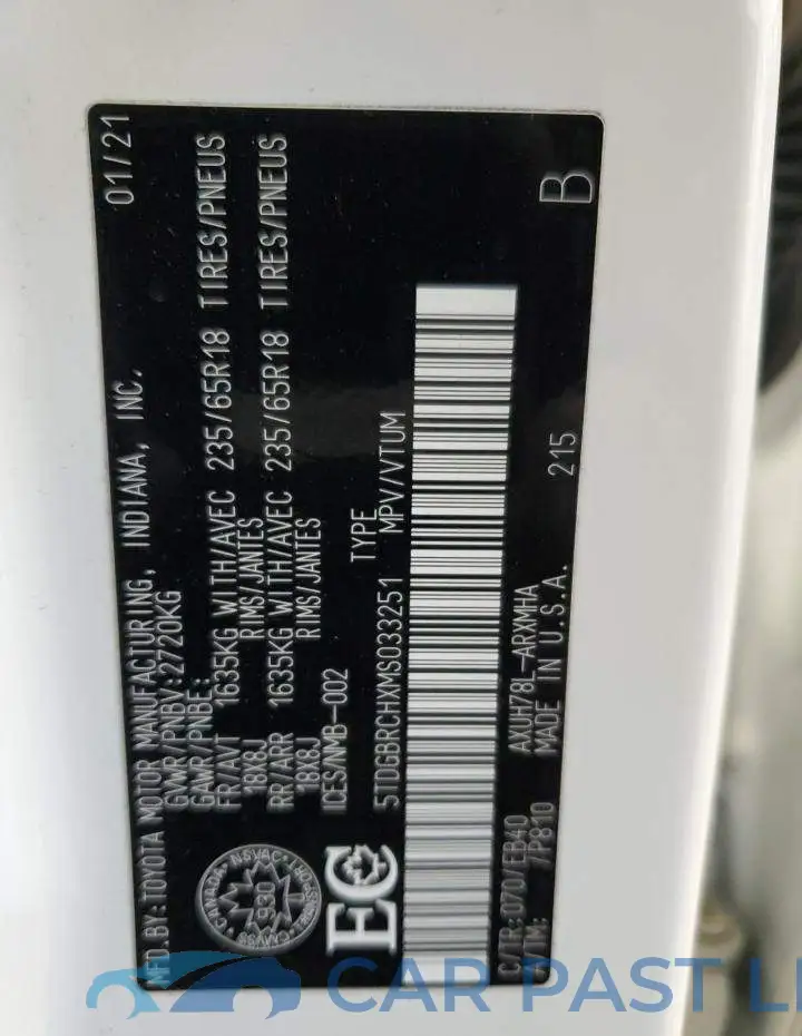 5TDGBRCHXMS033251# 14