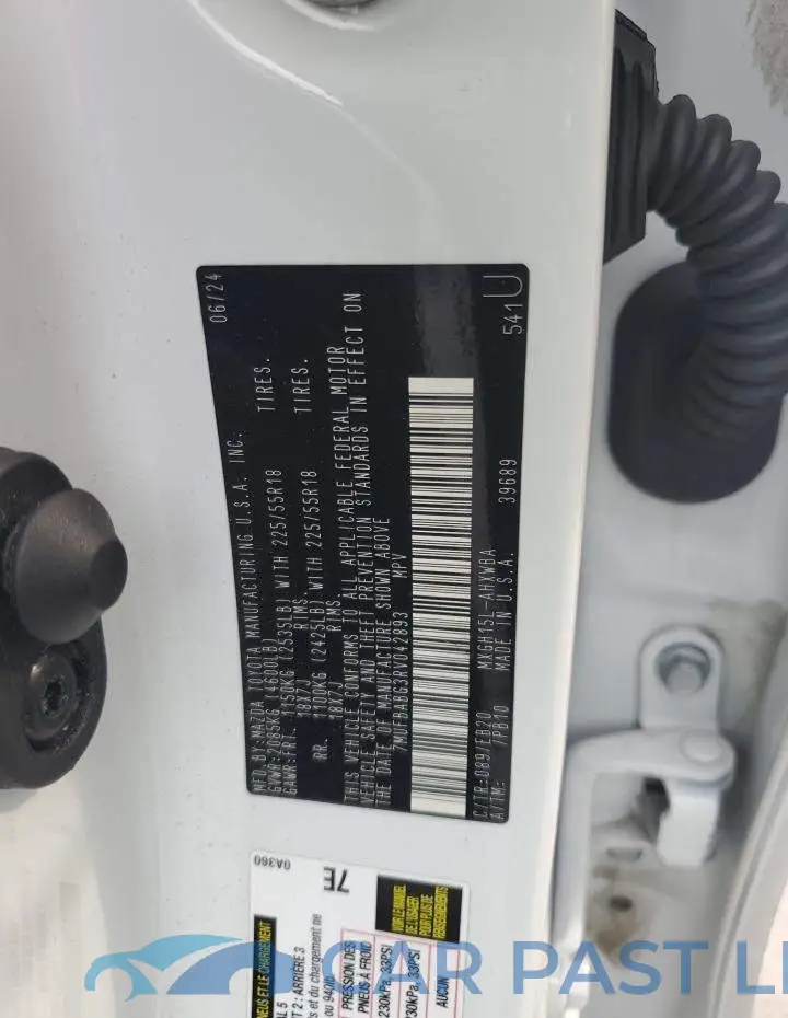 7MUFBABG3RV042893# 12