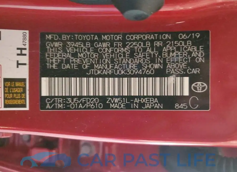 JTDKARFU0K3094760# 12