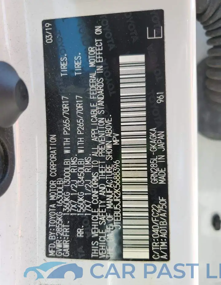 JTEBU5JR2K5688396# 13