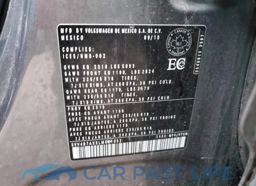 3VV4B7AXXLM021652# 13