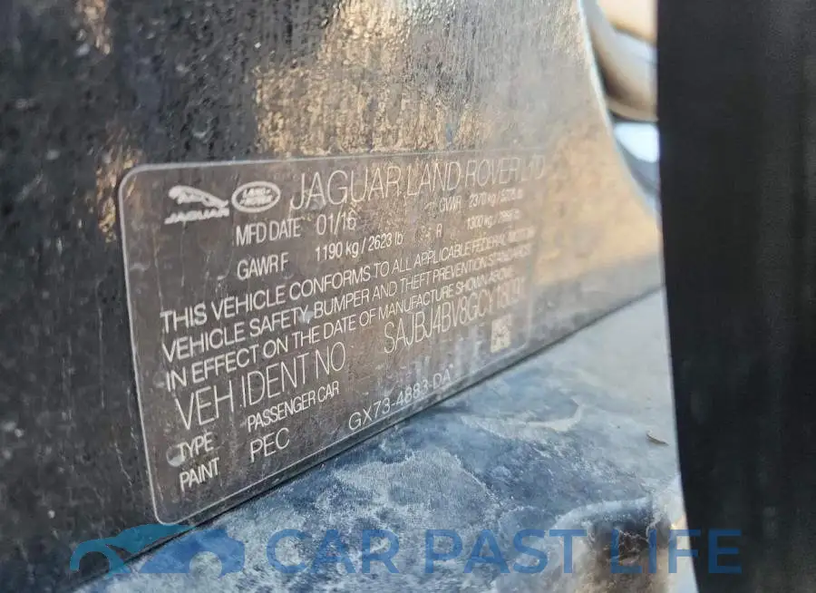 SAJBJ4BV8GCY18091# 12