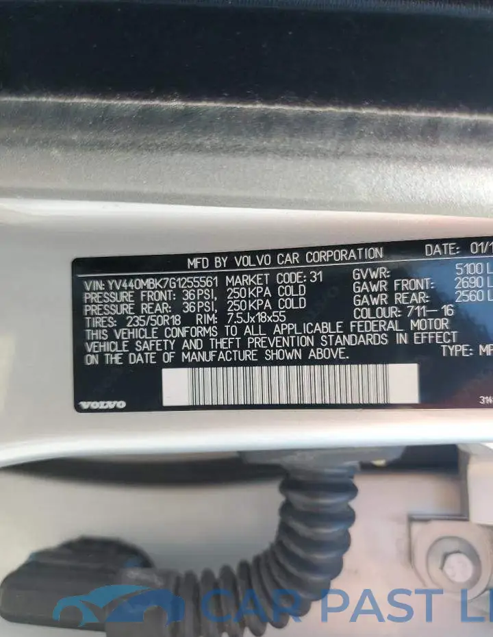 YV440MBK7G1255561# 14