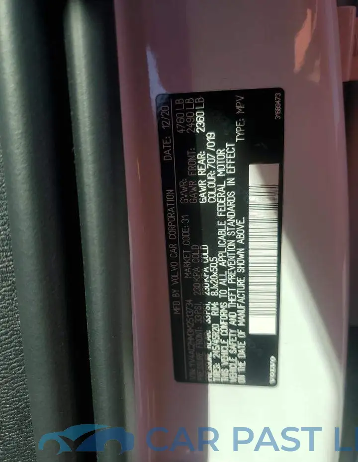 YV4AC2HM3M2513734# 12