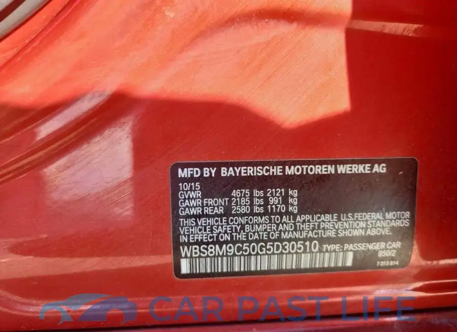 WBS8M9C50G5D30510# 13