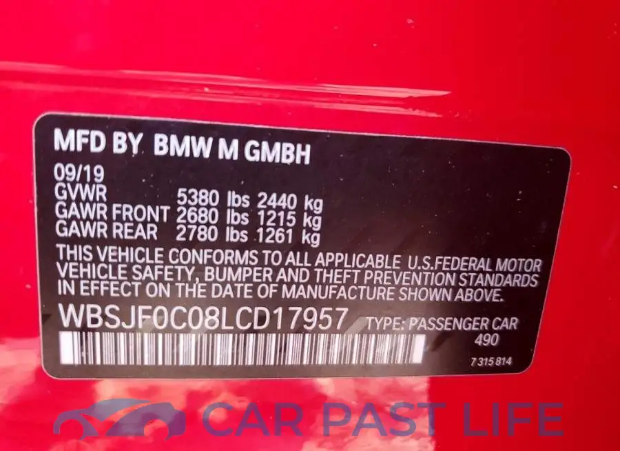 WBSJF0C08LCD17957# 12