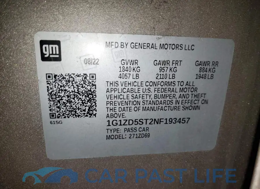1G1ZD5ST2NF193457# 12