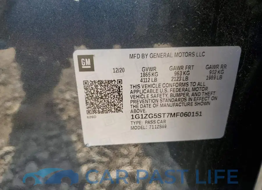 1G1ZG5ST7MF060151# 12