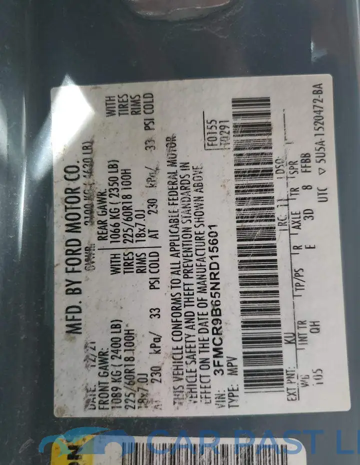 3FMCR9B65NRD15601# 13
