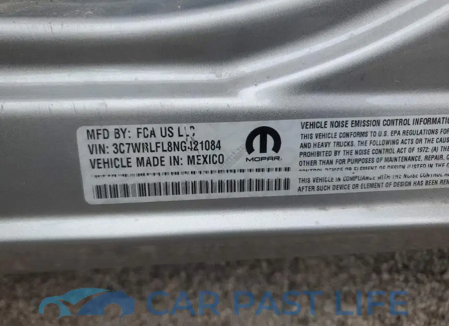 3C7WRLFL8NG421084# 12