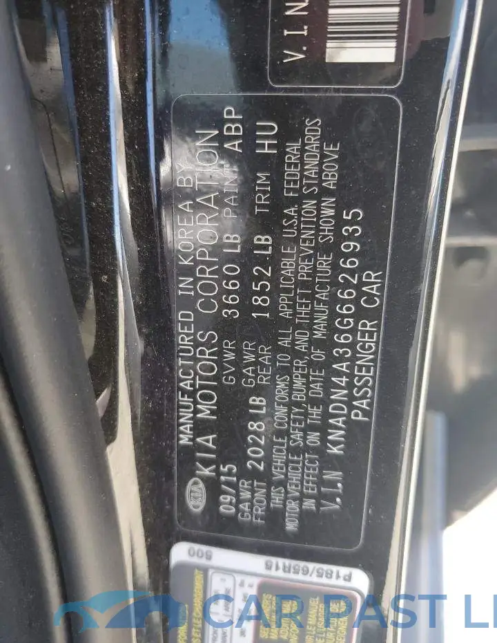 KNADN4A36G6626935# 12
