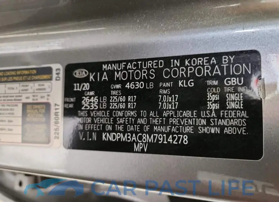 KNDPM3AC8M7914278# 13