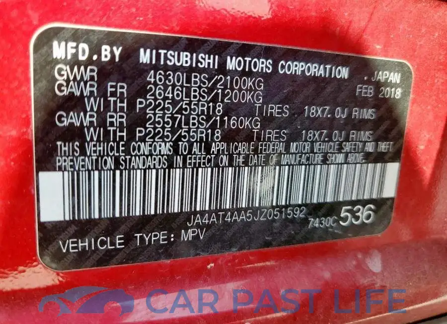JA4AT4AA5JZ051592# 14