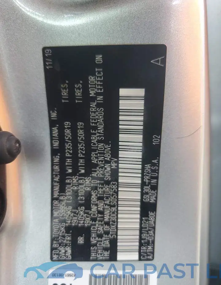 5TDXZ3DC9LS057583# 14