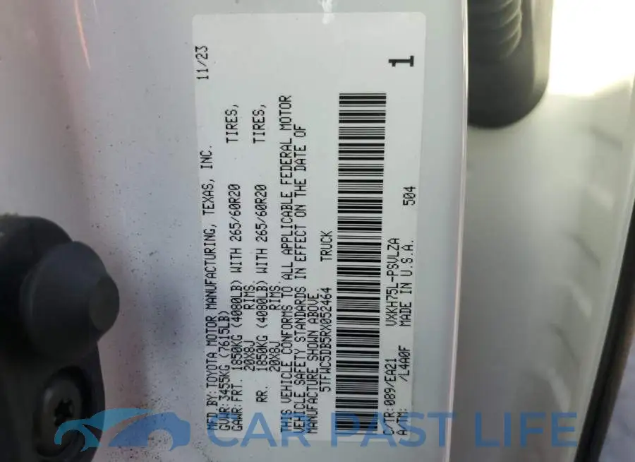 5TFWC5DB5RX052464# 12