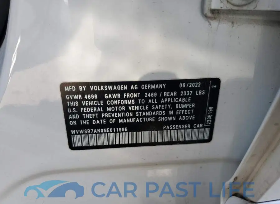 WVWSR7AN0NE011995# 13