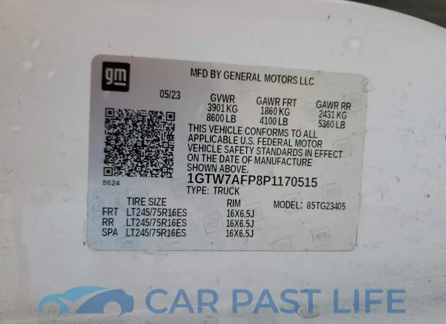 1GTW7AFP8P1170515# 13