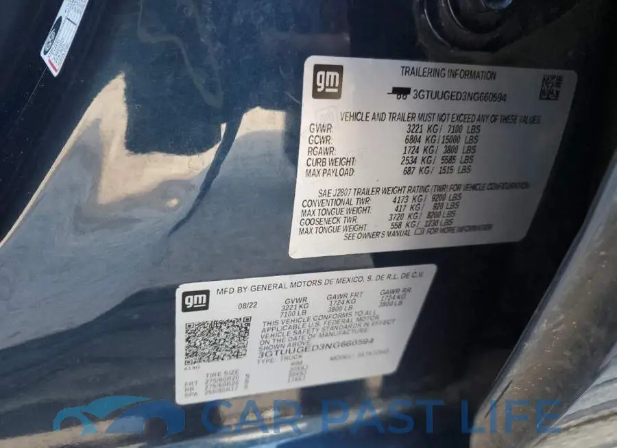 3GTUUGED3NG660594# 12