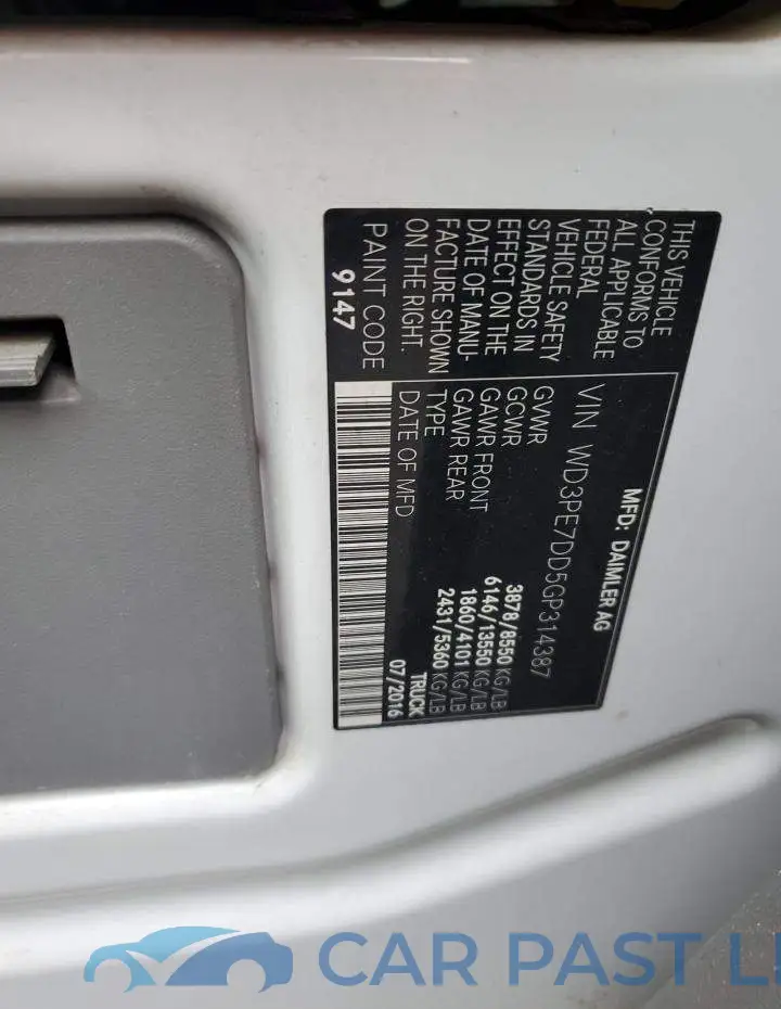 WD3PE7DD5GP314387# 13