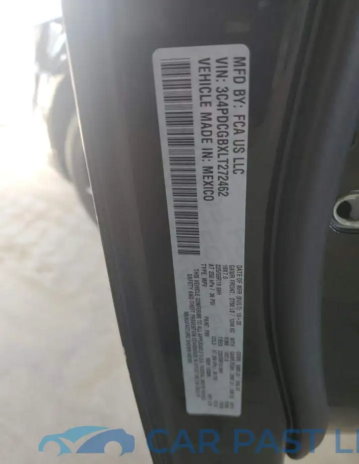 3C4PDCGBXLT272462# 13