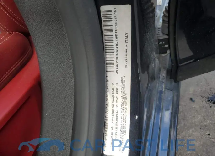 ZAM56YRL9J1260159# 12