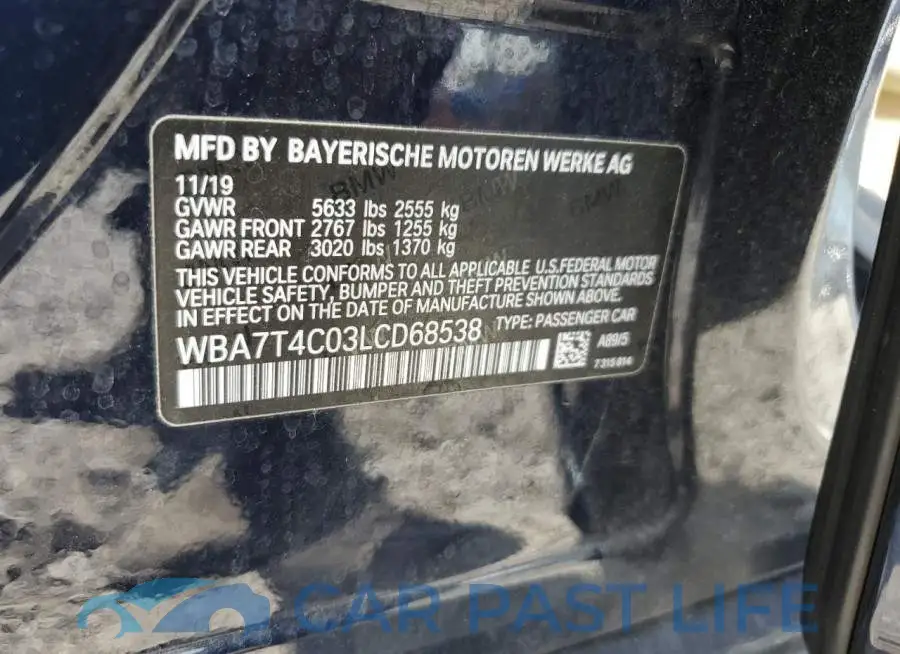 WBA7T4C03LCD68538# 12