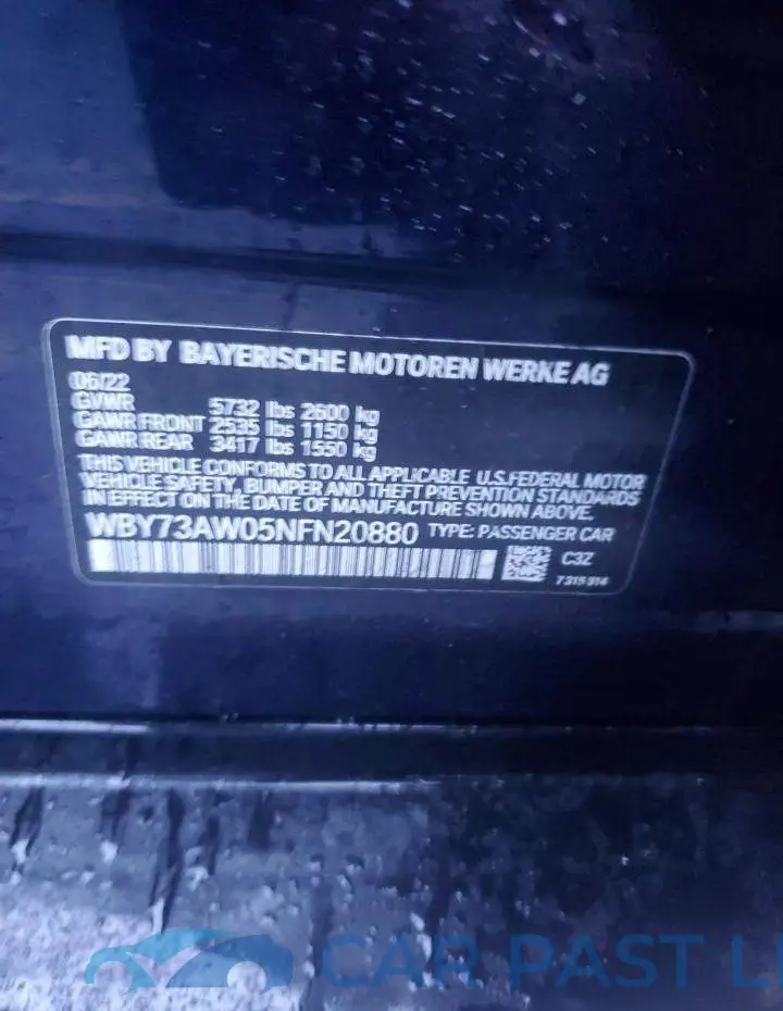 WBY73AW05NFN20880# 13