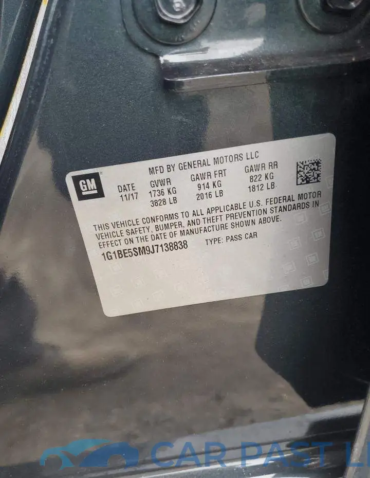 1G1BE5SM9J7138838# 12