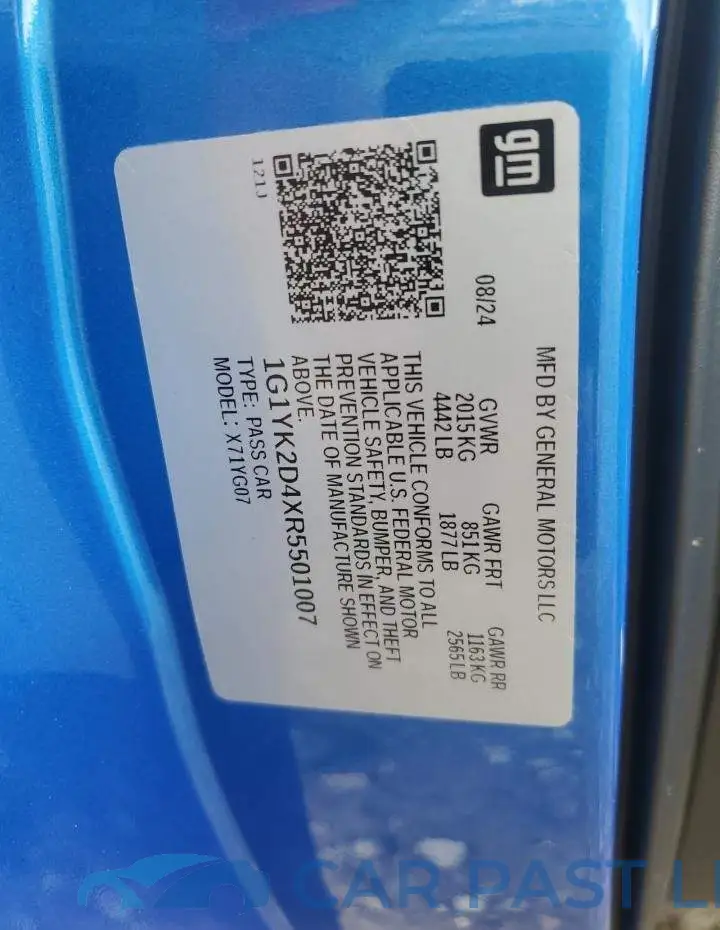 1G1YK2D4XR5501007# 12