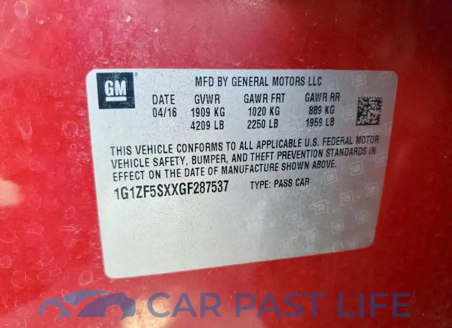 1G1ZF5SXXGF287537# 12