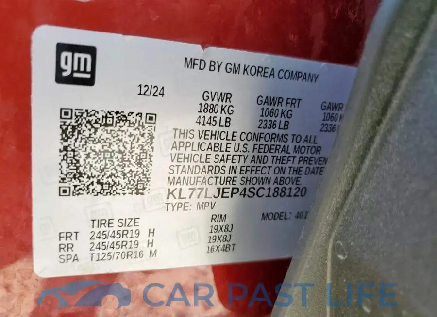 KL77LJEP4SC188120# 13