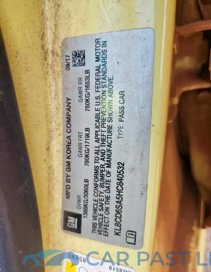 KL8CD6SA5HC840532# 13