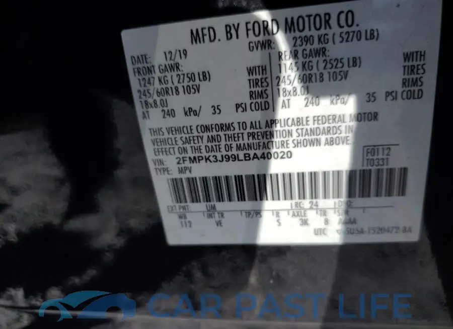 2FMPK3J99LBA40020# 12