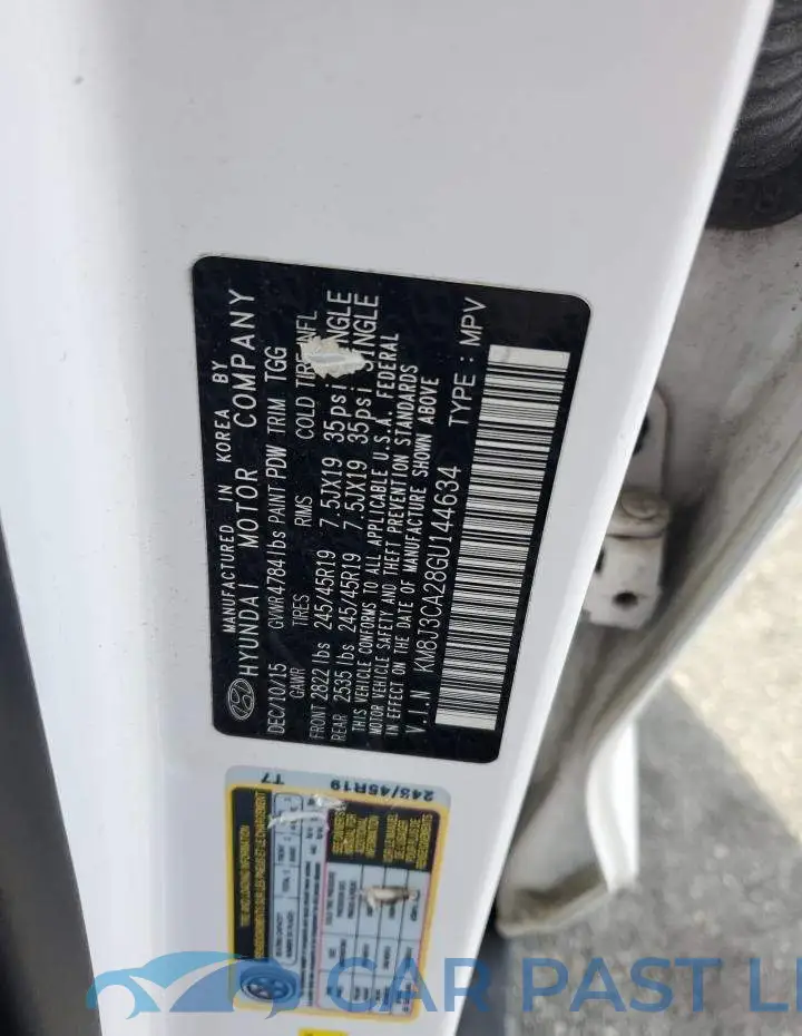 KM8J3CA28GU144634# 13