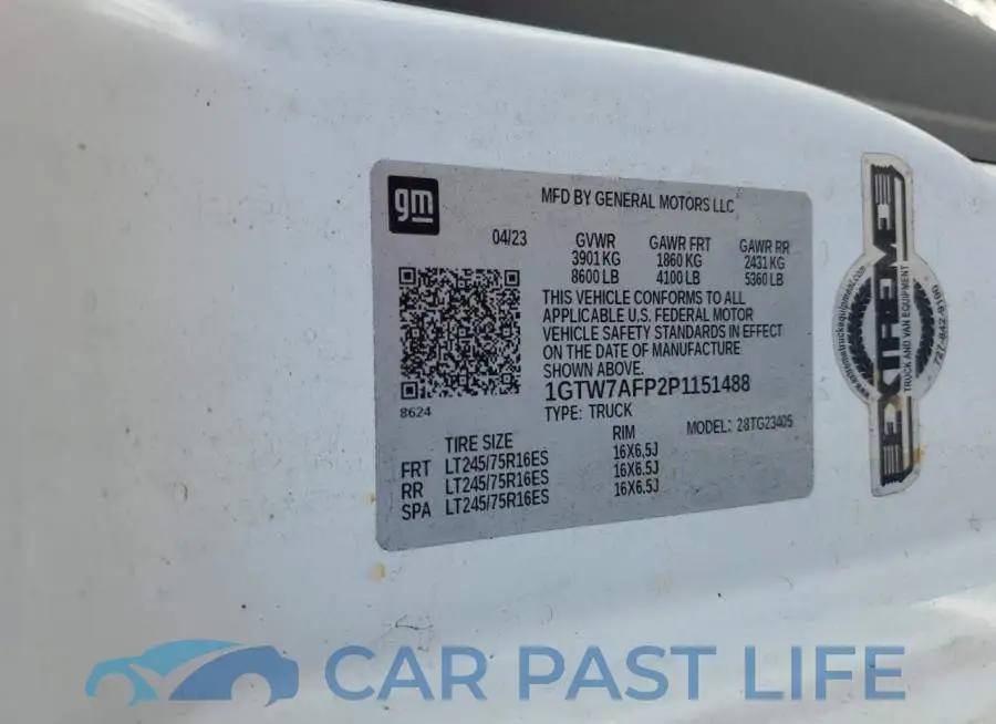 1GTW7AFP2P1151488# 12