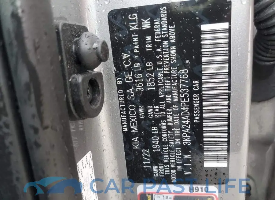 3KPA24AD4PE537768# 13