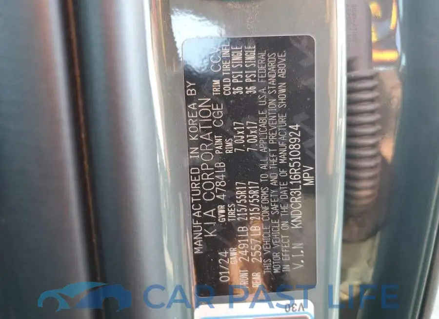 KNDCR3L16R5108924# 13