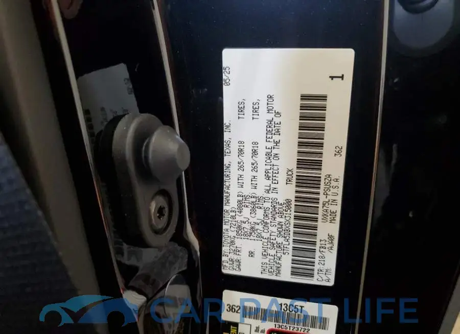 5TFLA5DBXSX315000# 12