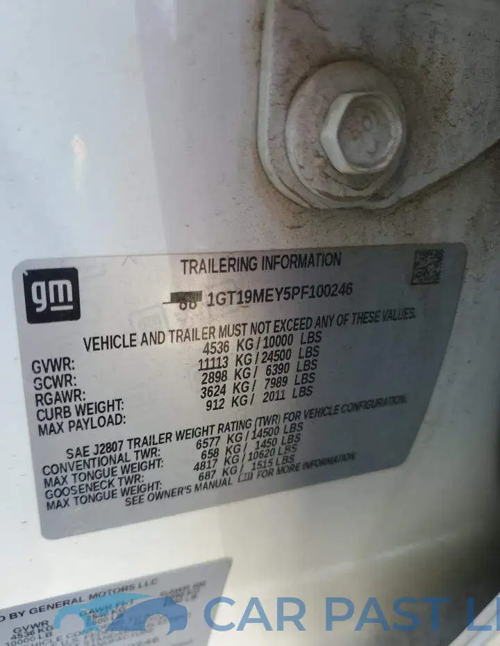 1GT19MEY5PF100246# 13