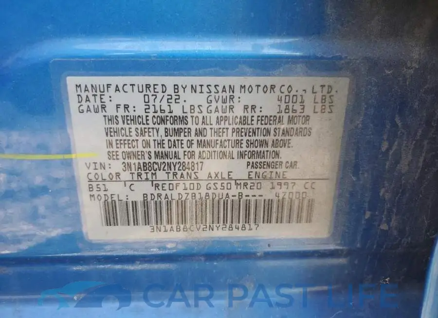 3N1AB8CV2NY284817# 12