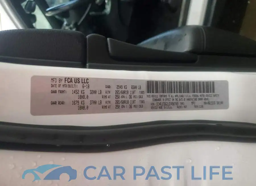 1C4RJFBG2JC450749# 14