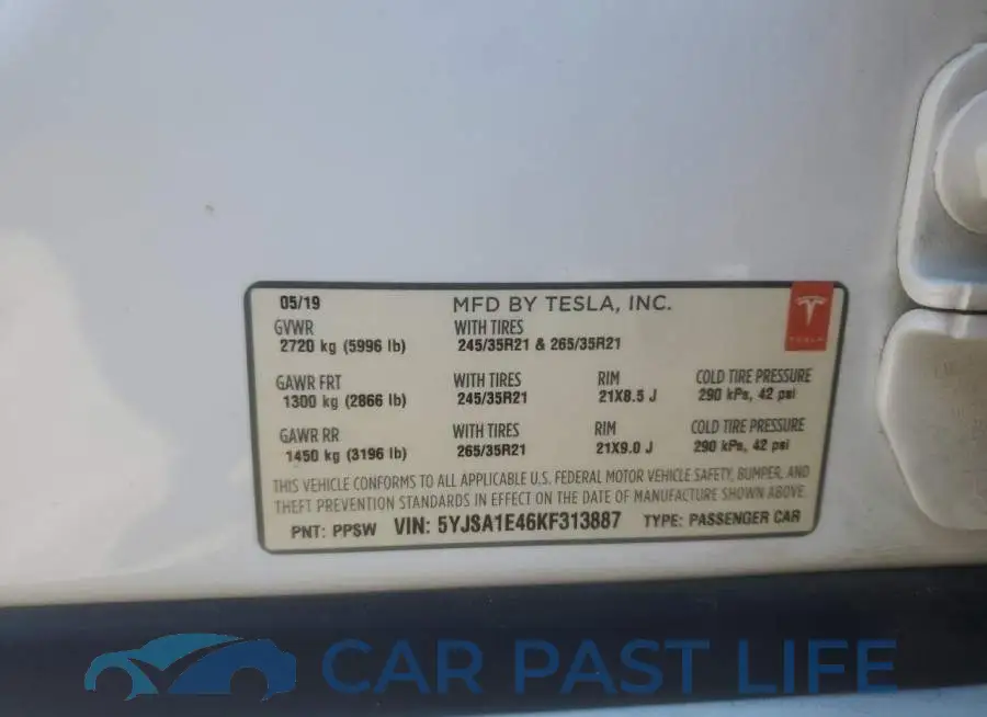 5YJSA1E46KF313887# 12