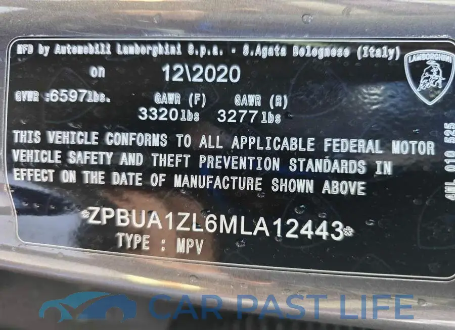 ZPBUA1ZL6MLA12443# 10