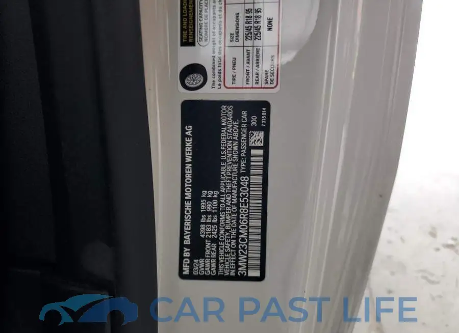 3MW23CM06R8E53048# 12