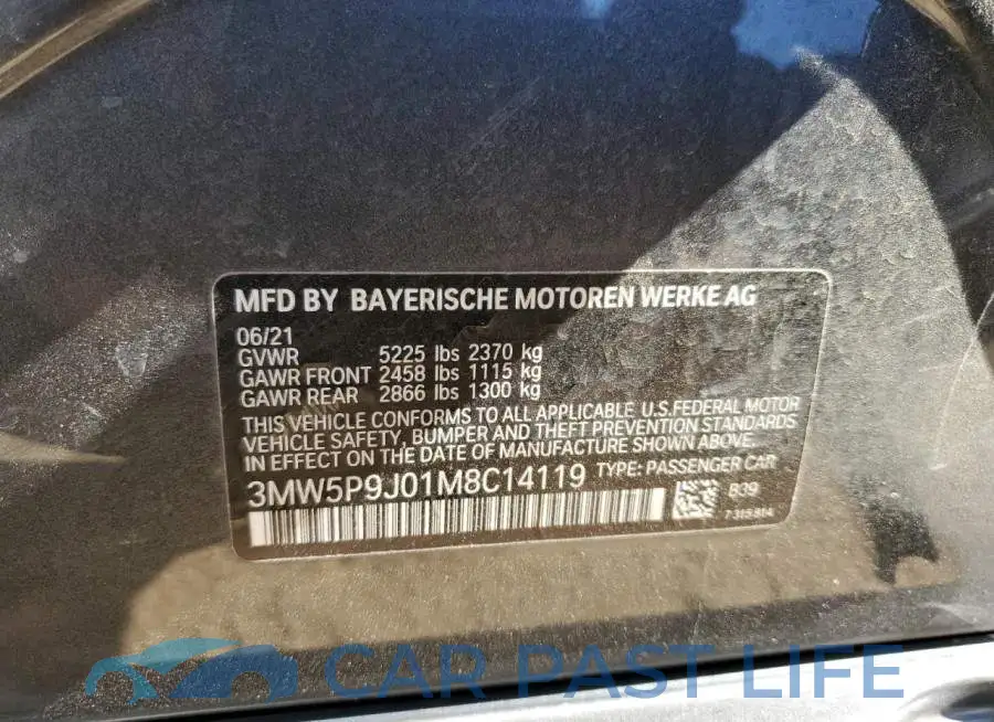 3MW5P9J01M8C14119# 12