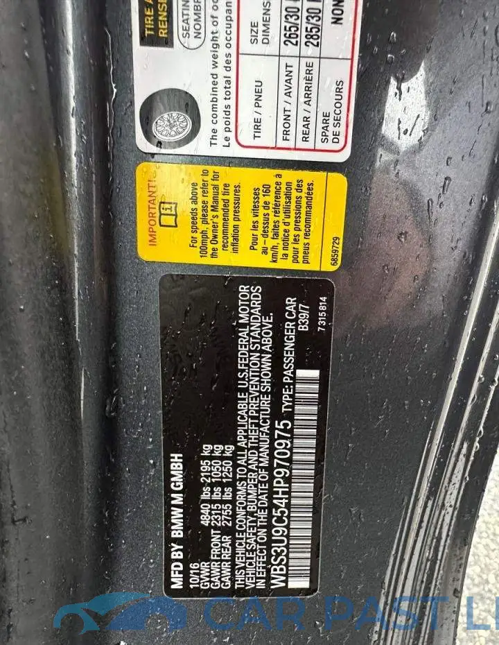 WBS3U9C54HP970975# 10
